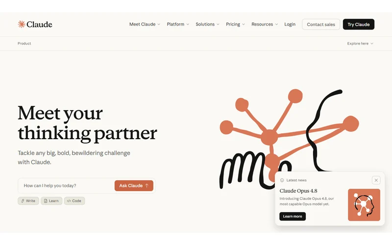 Claude screenshot for best AI writing tools for technical writers